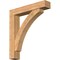 Ekena Millwork Thorton Block Smooth Bracket w/ Offset Brace, Western Red Cedar, 7 1/2"W x 40"D x 44"H BKT0806X40X44THR05SWR - alternate 1